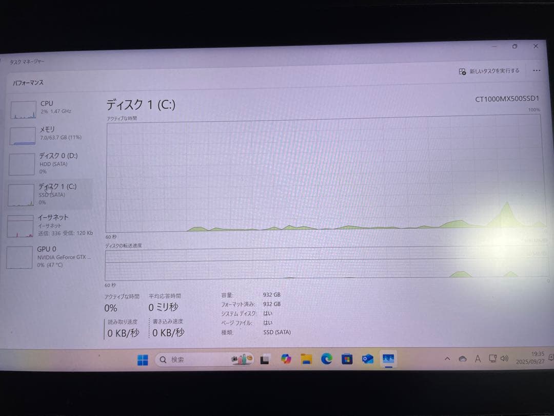 デスクトップPC i7-7800X GTX 1080Ti メモリ64GB 訳あり
