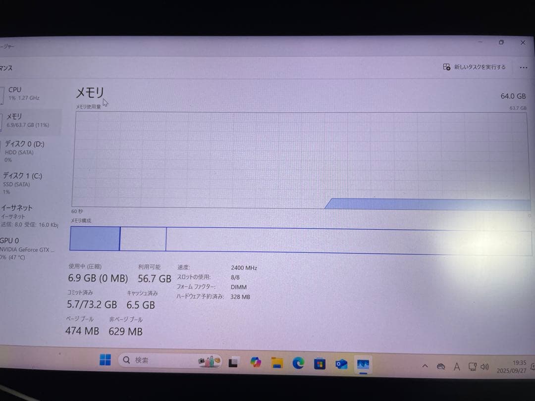 デスクトップPC i7-7800X GTX 1080Ti メモリ64GB 訳あり