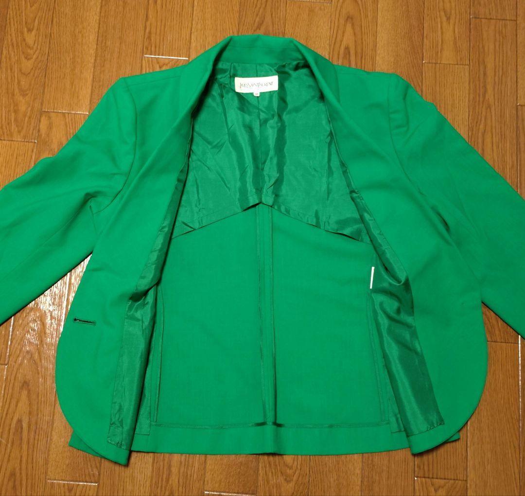 イブサンローラン　グリーン　セットアップ