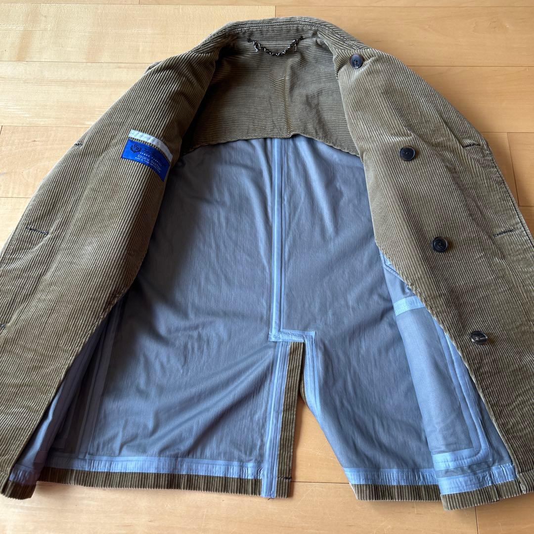 ナンバーナイン　ジョージ期　コーデュロイ　Pコート ベージュ