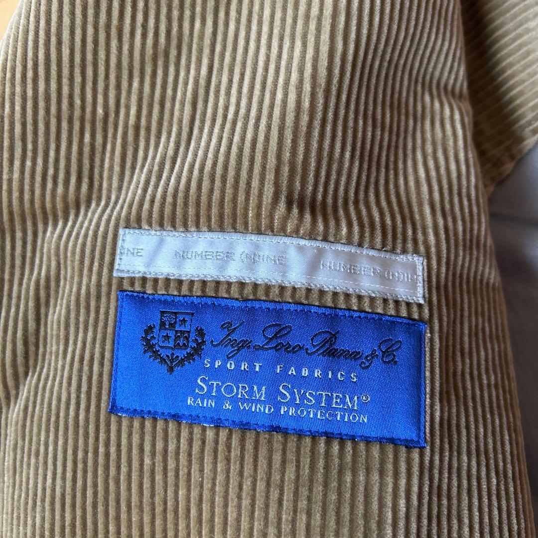 ナンバーナイン　ジョージ期　コーデュロイ　Pコート ベージュ