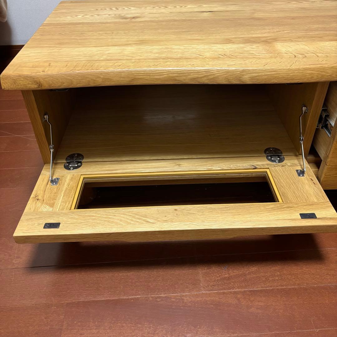 起立木工 天然木 無垢材 テレビボード テレビ台 111cm