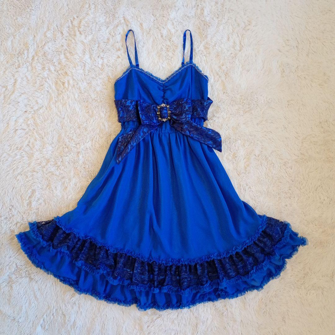 axes femme ビッグリボン チュールレース ドレス ワンピース EGL