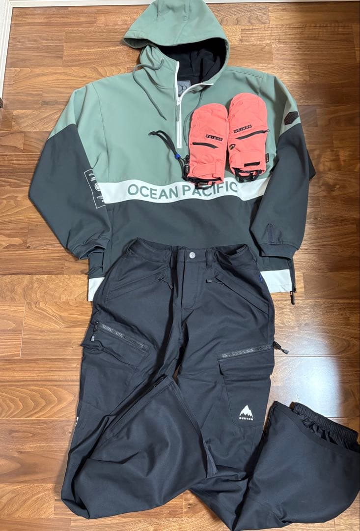 極美品‼️OP&BURTON レディース スノーボードウェアセットアップ