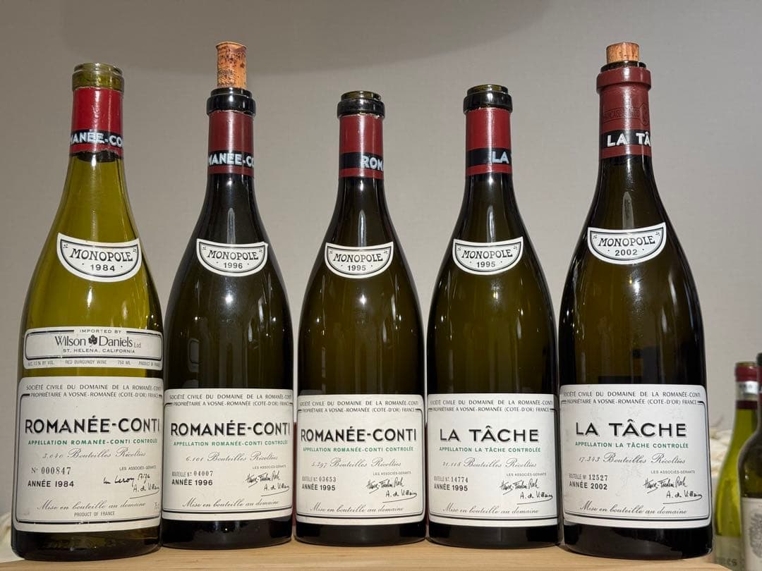 DRC ロマネ・コンティ ラターシュ 空き瓶 5本セット ロマネコンティ