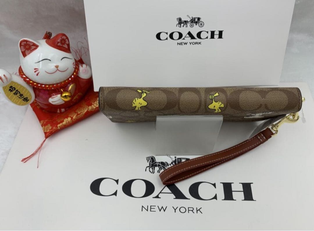 コーチ COACH 長財布 財布 シグネチャー スヌーピー ピーナッツ コラボ