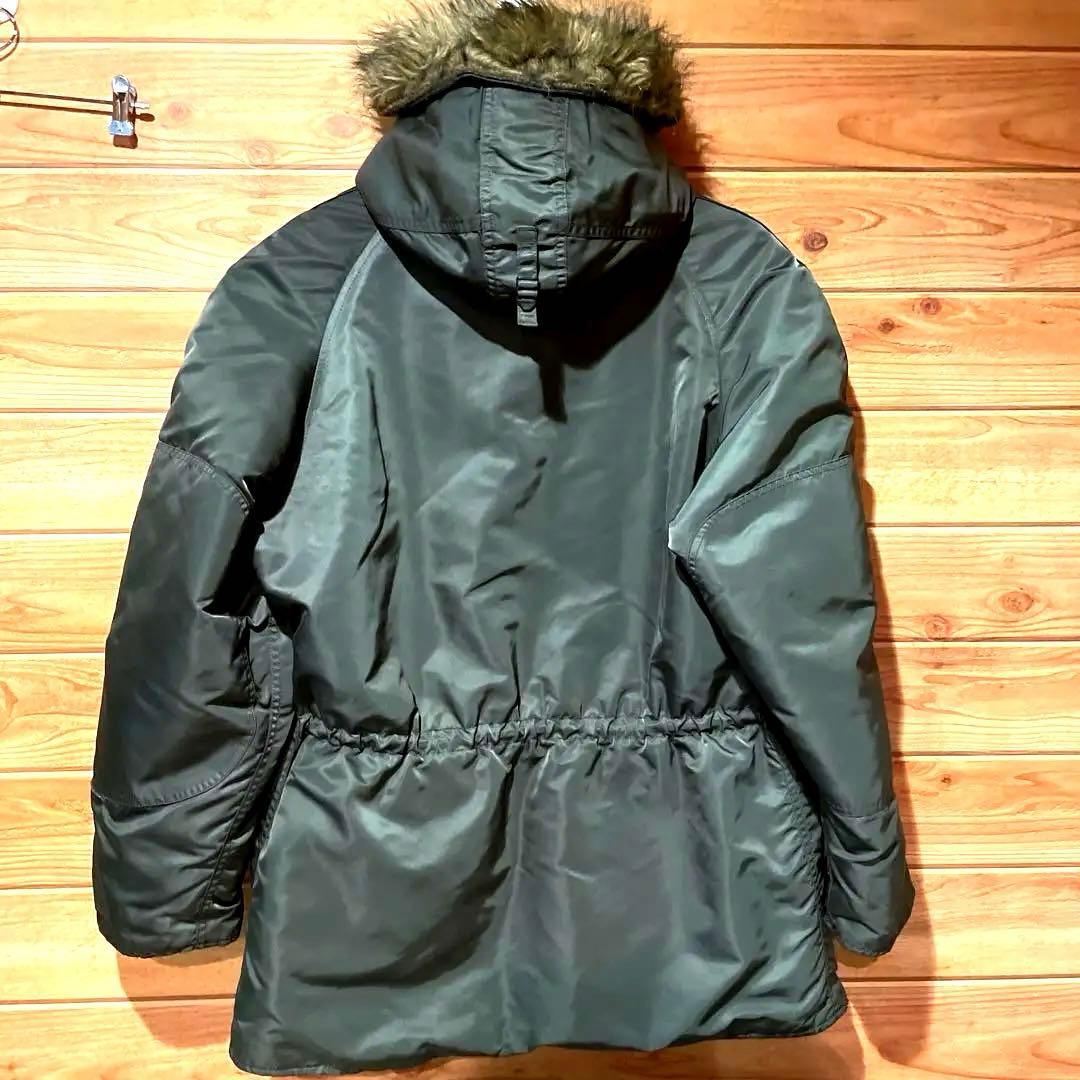 ALPHA N-3B(N) 米国製 M IDEALジップ ファー付