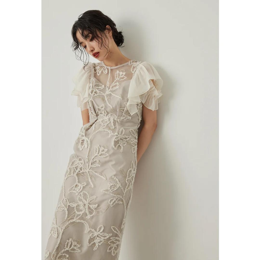 美品 niana ニアナ ワンピース ドレス S 結婚式 お呼ばれ オケージョン