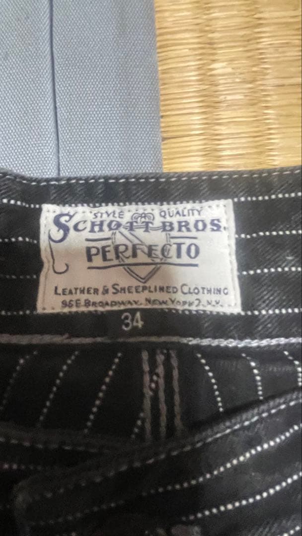 Schott ショット ヒッコリー デニム ブラック アメカジ 34