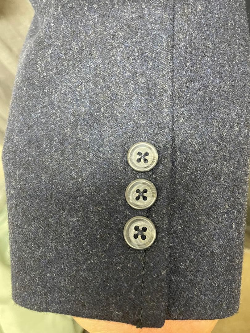 美品 DUNHILL ウールテーラードジャケット 3つボタン ネイビー ダンヒル