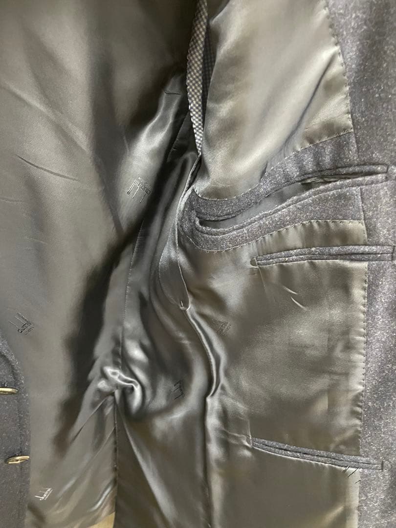 美品 DUNHILL ウールテーラードジャケット 3つボタン ネイビー ダンヒル