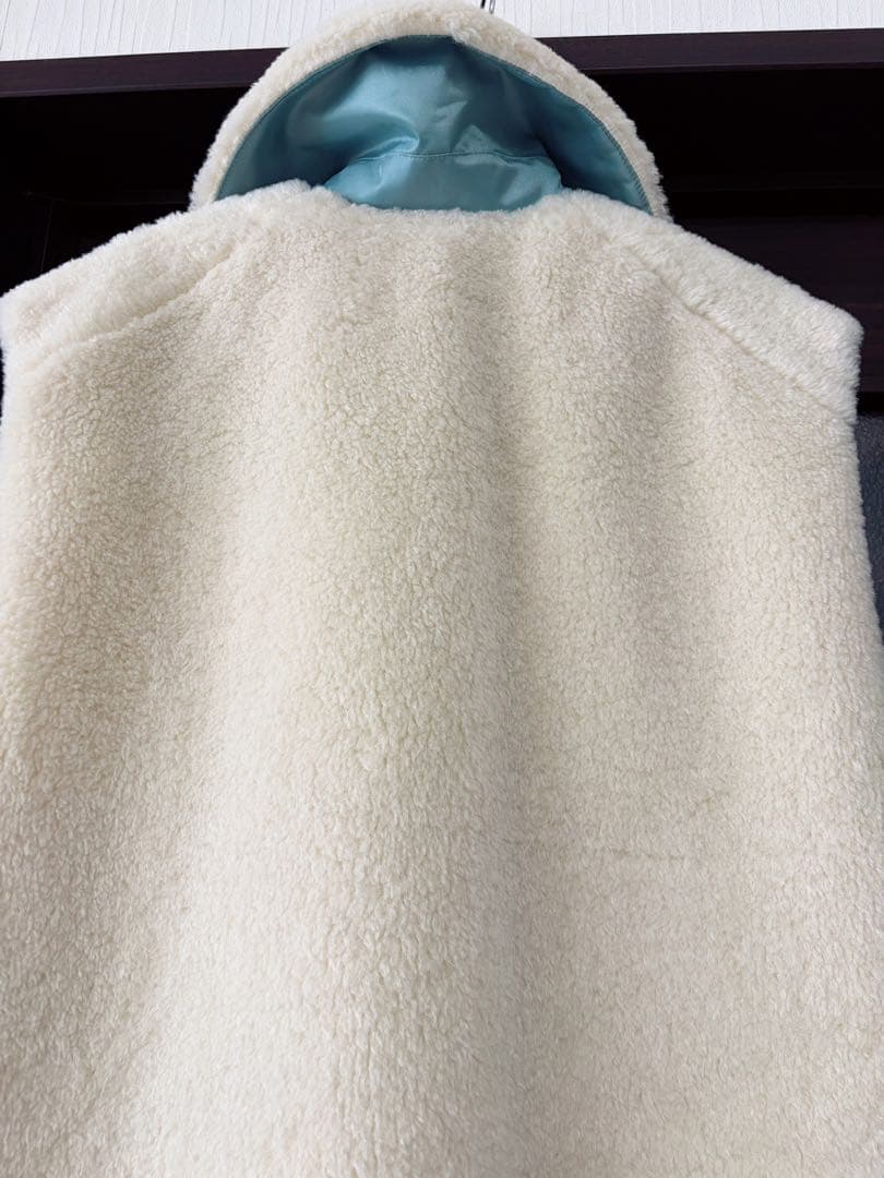 k*a様 yori アイボリー ボアジレ38ロングベスト美品ヨリ