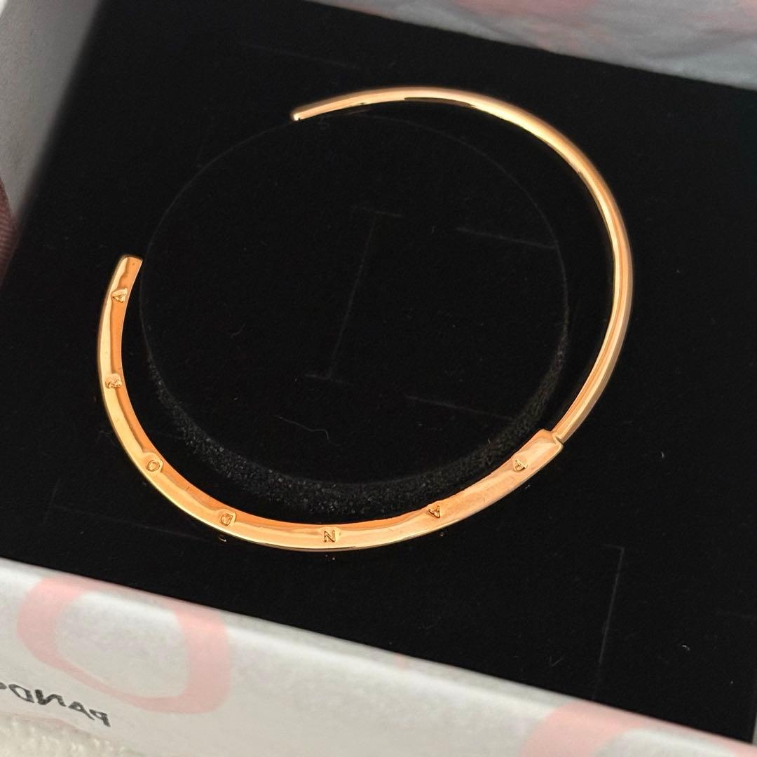 【早い者勝ち】 Pandora ピンクゴールド バングル