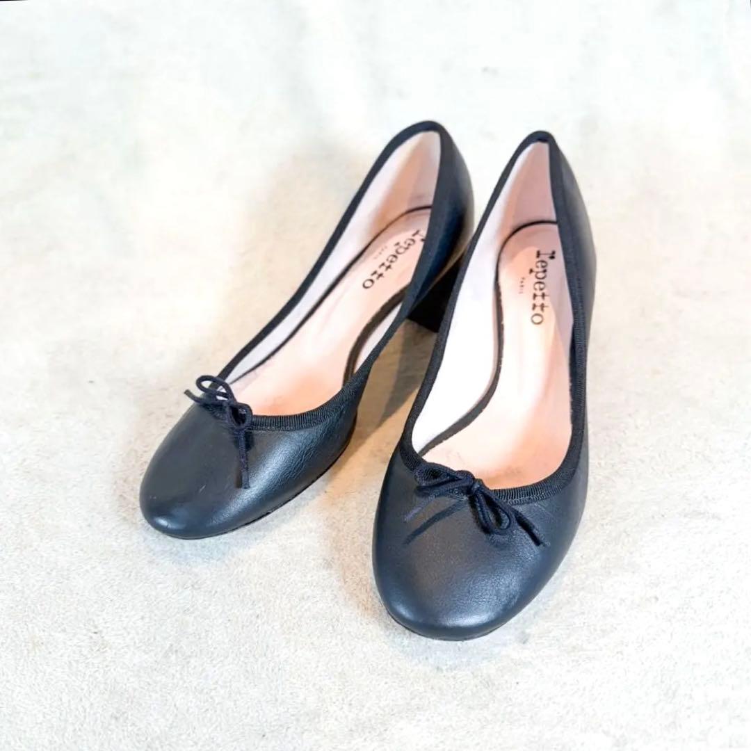 Repetto レペット カミーユ パンプス 38 黒 本革