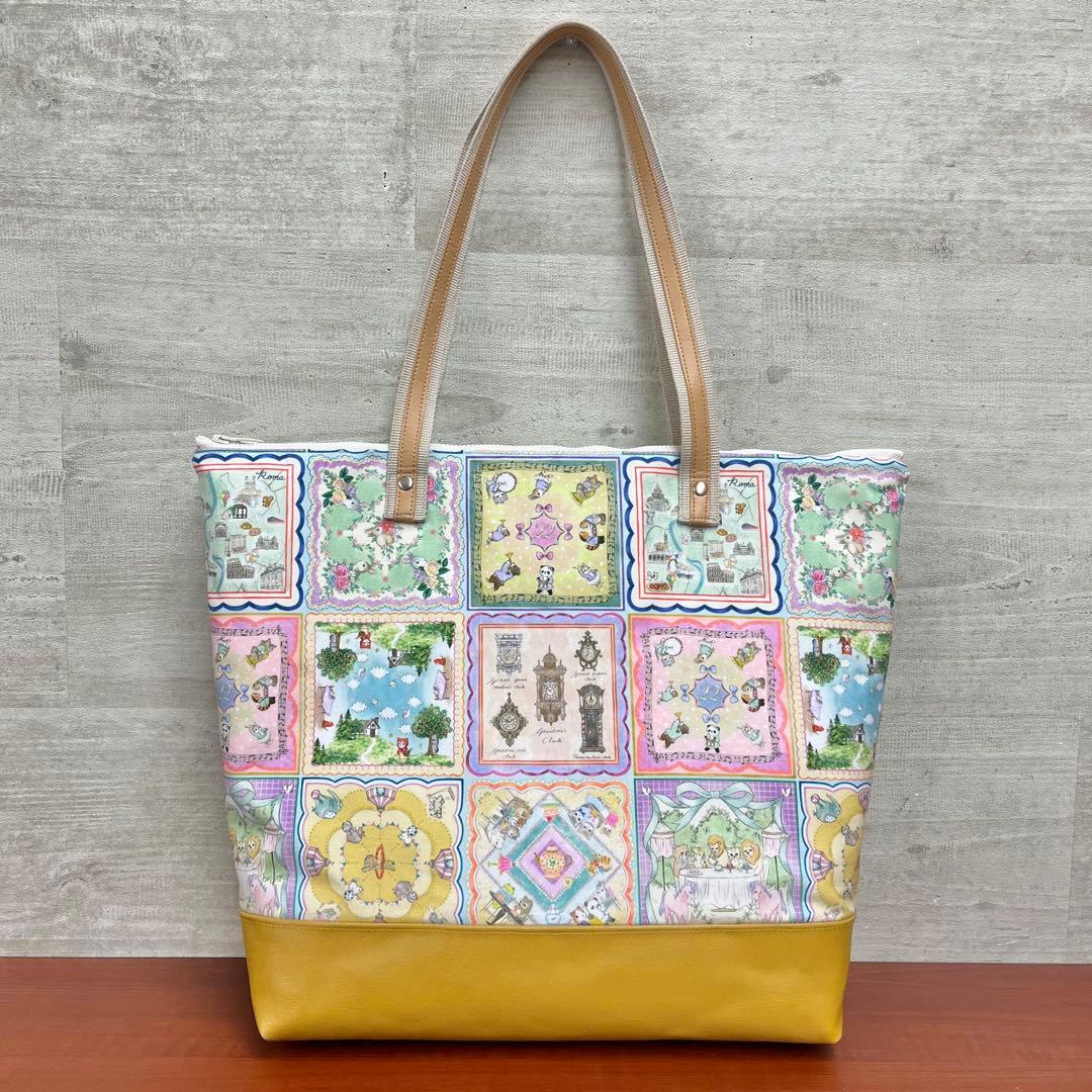 yukiemonハンドメイド　新作セミオーダー　ビッグトート＆巾着バック②