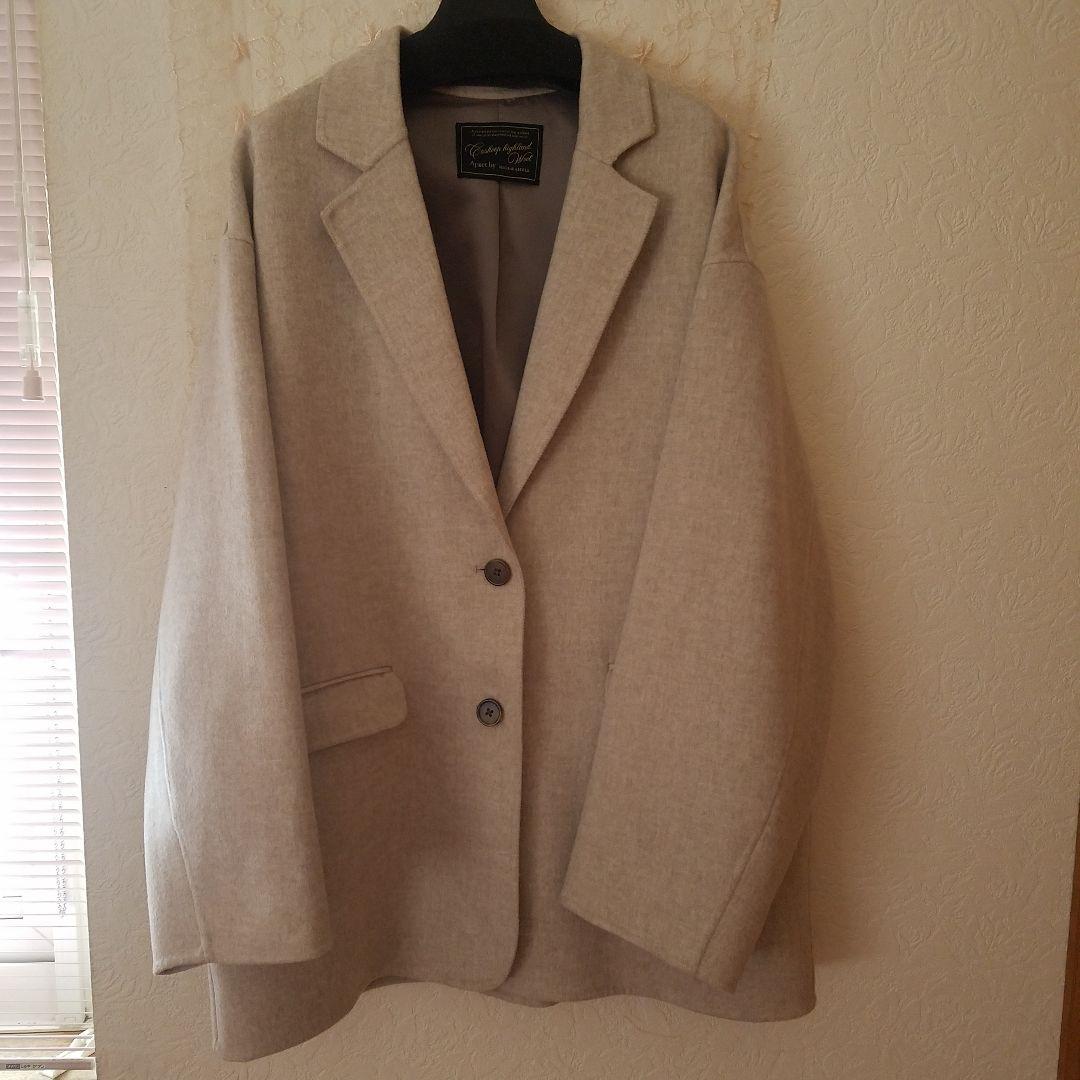 【タイムセール】A part by カシープテーラージャケットコート ベージュ系