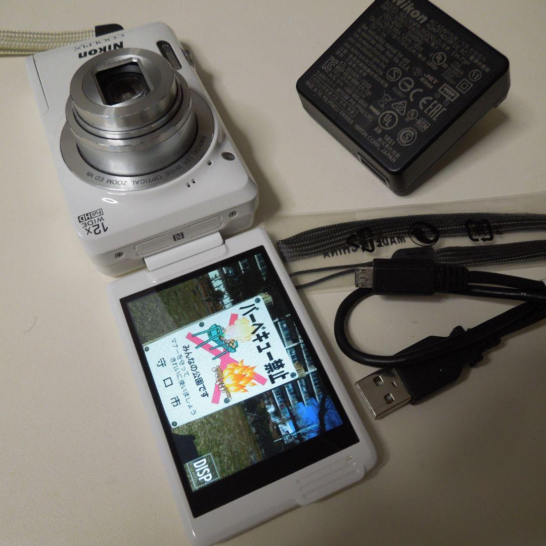 Nikon COOLPIX S6900 中古 ホワイト 充電器ほか