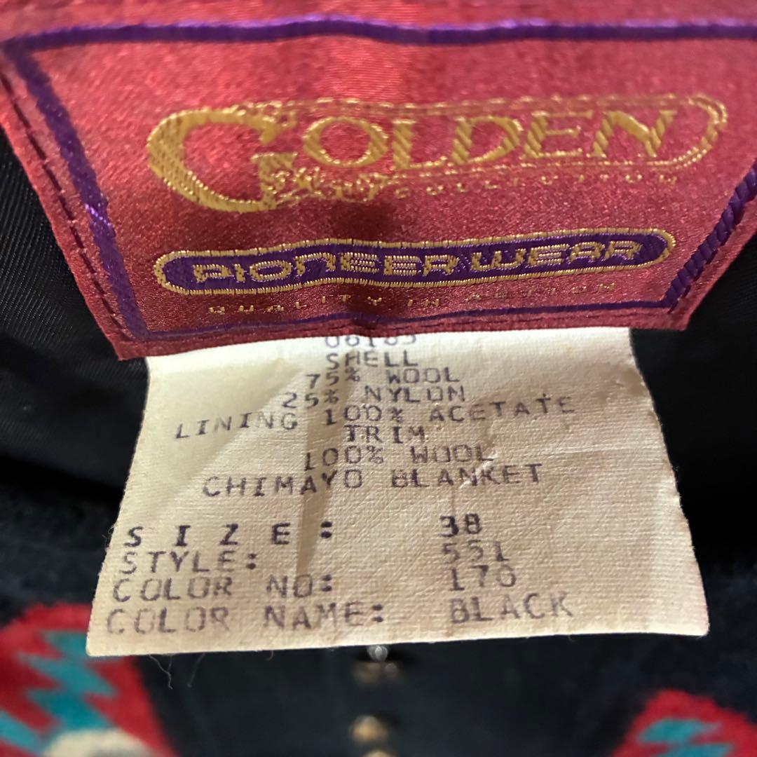 80s 90s Golden Pioneer Wear チマヨベスト オルテガ柄