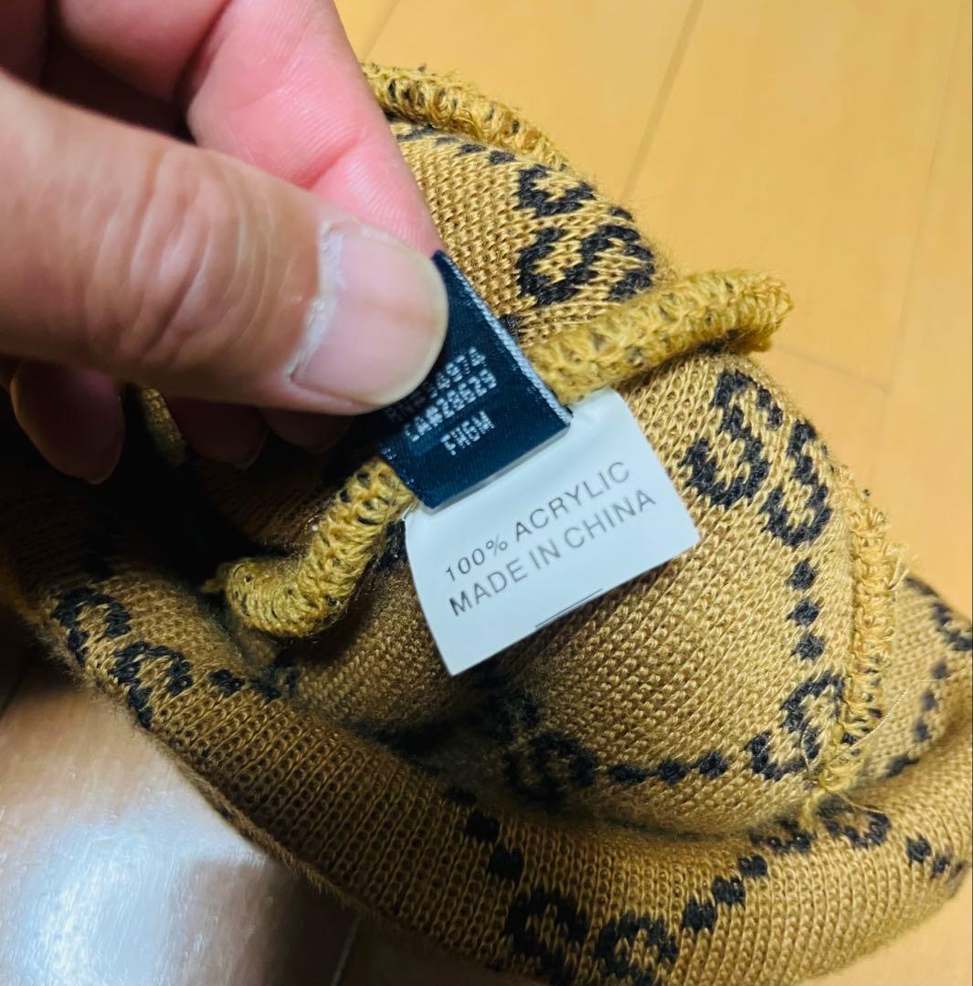 オールド　ステューシー　モノグラム ビーニー　　　ニット帽