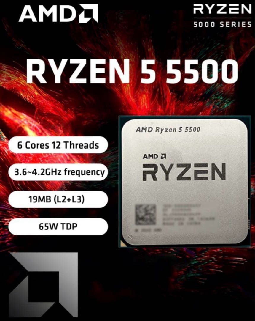 AMD Ryzen 5 5500 6コア 12スレッド
