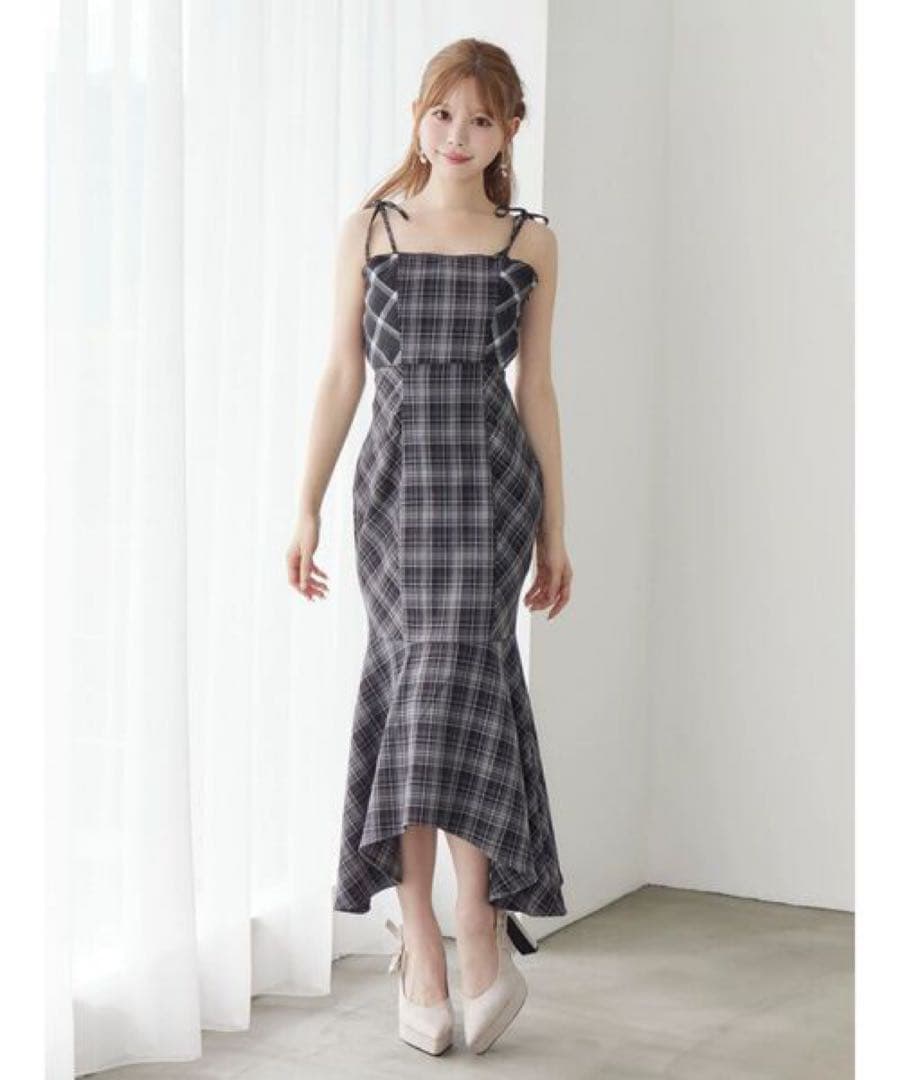 マーメイドチェックワンピース EATME