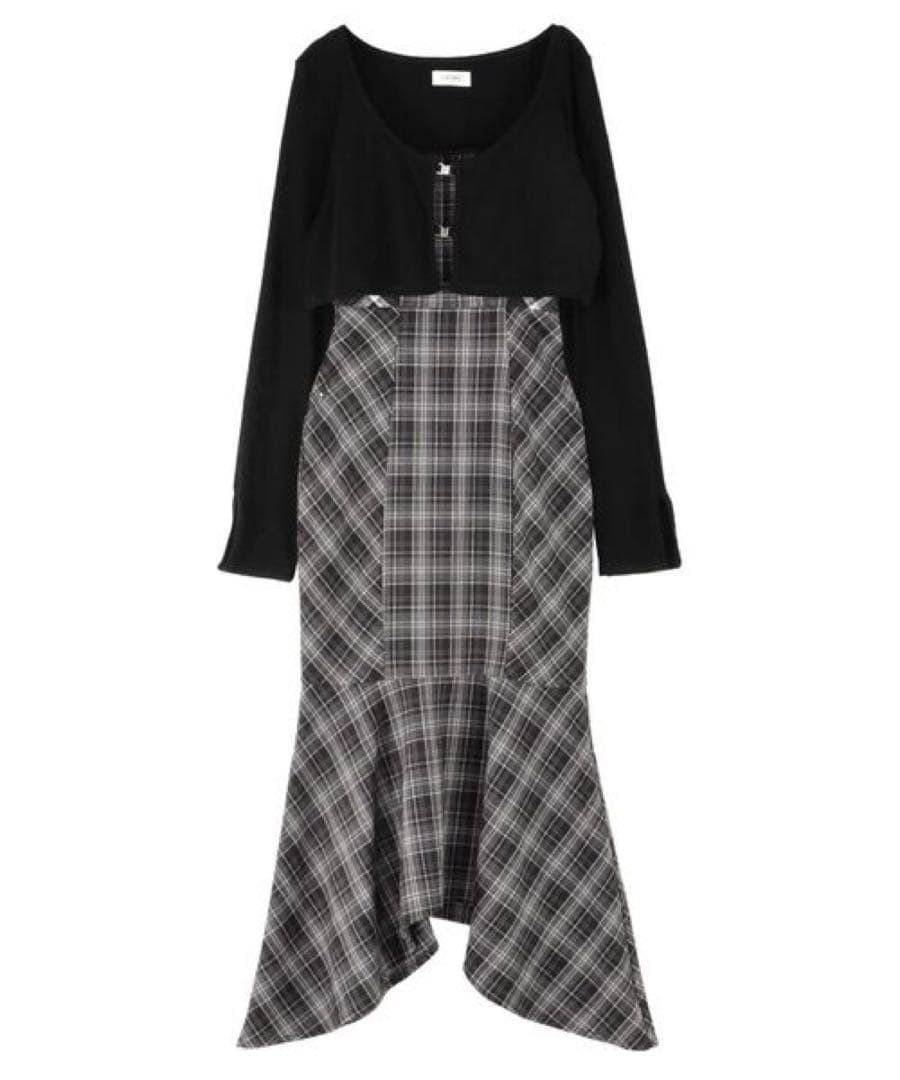 マーメイドチェックワンピース EATME