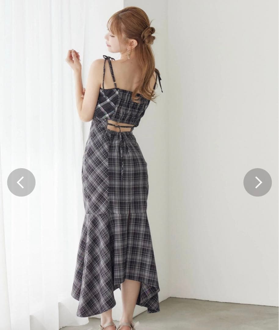 マーメイドチェックワンピース EATME