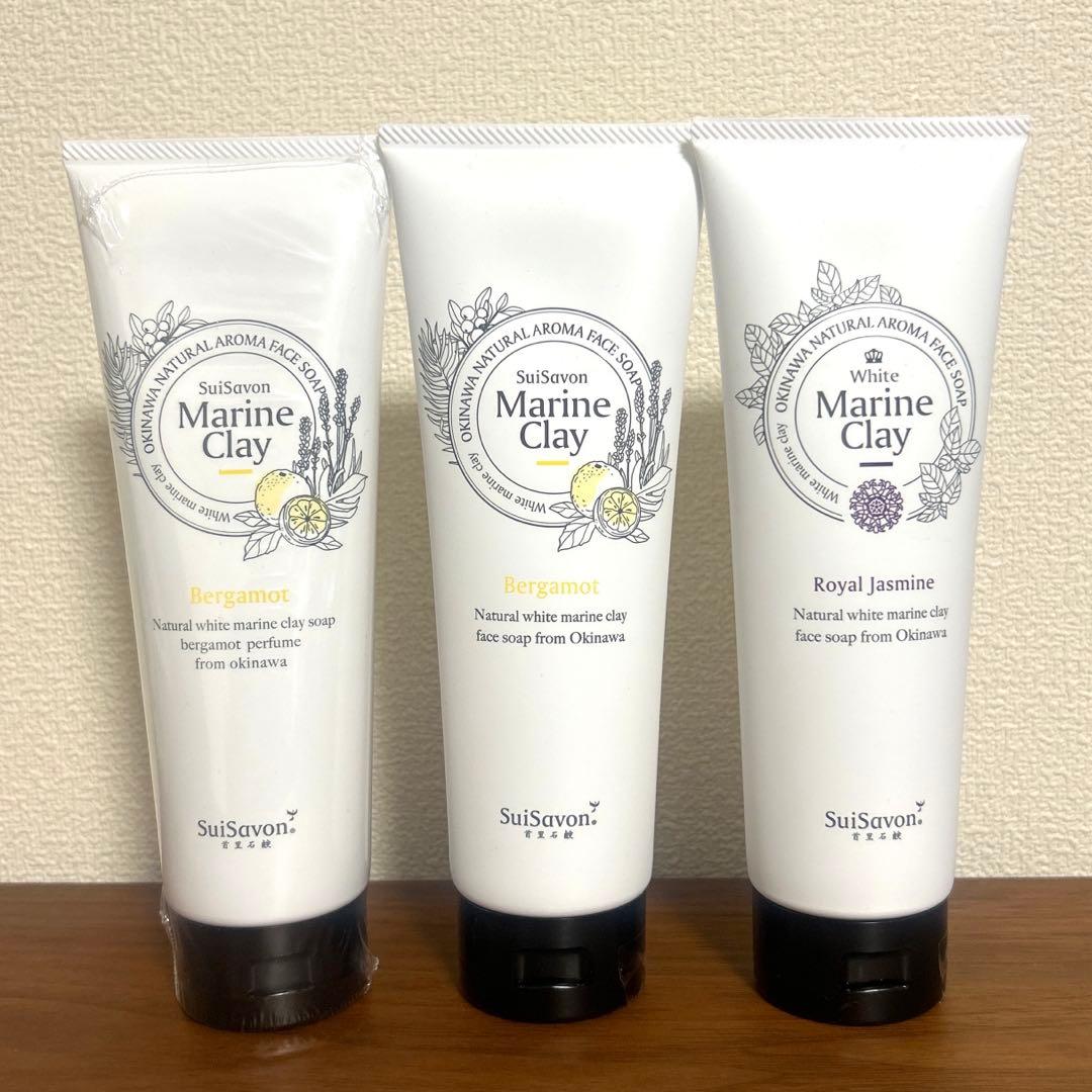 SuiSavon首里石鹸　ホワイトマリンクレイ　ベルガモット　ロイヤルジャスミン