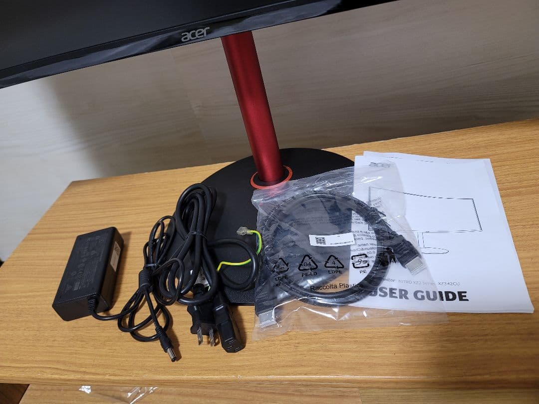 美品　Acer 34インチ湾曲ゲーミングモニター Nitro XZ342CU