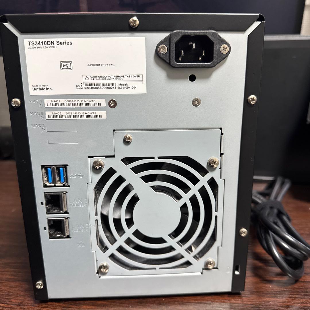 外付けハードディスク・ドライブ BUFFALO TeraStation TS3410DN HDD12TB_A