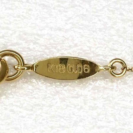 AHKAH 18K ダイヤモンドネックレス イニシャルR