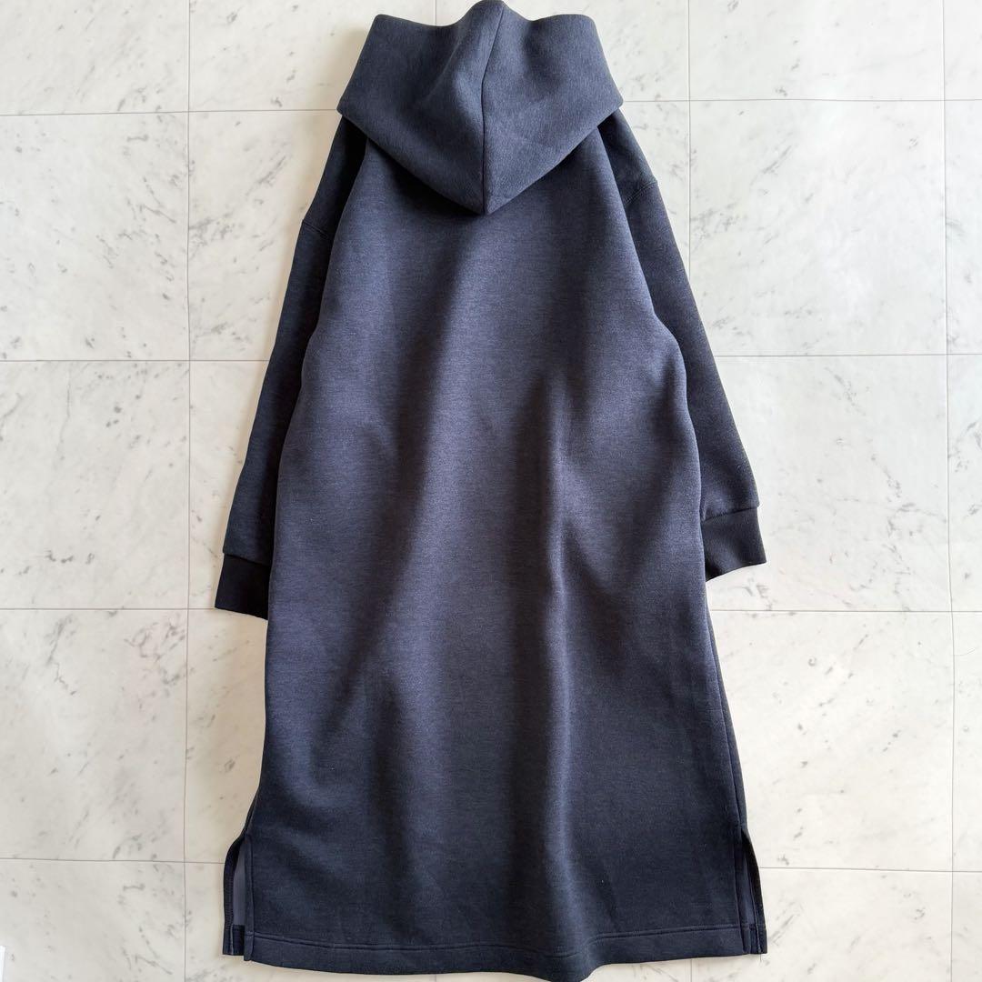 美品 ガリャルダガランテ ダンボールニット フード ワンピース◆グレー