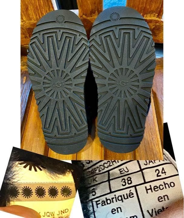 国内正規品✨③展示品✨24⇒～23靴下23.5素足✨UGG ✨ディスケット✨厚底