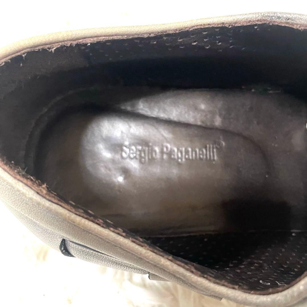 美品 Sergio Paganelli イントレチャート 43 オールレザー