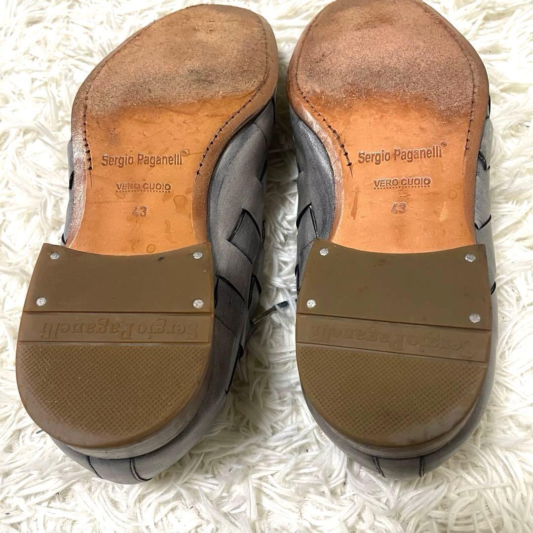 美品 Sergio Paganelli イントレチャート 43 オールレザー