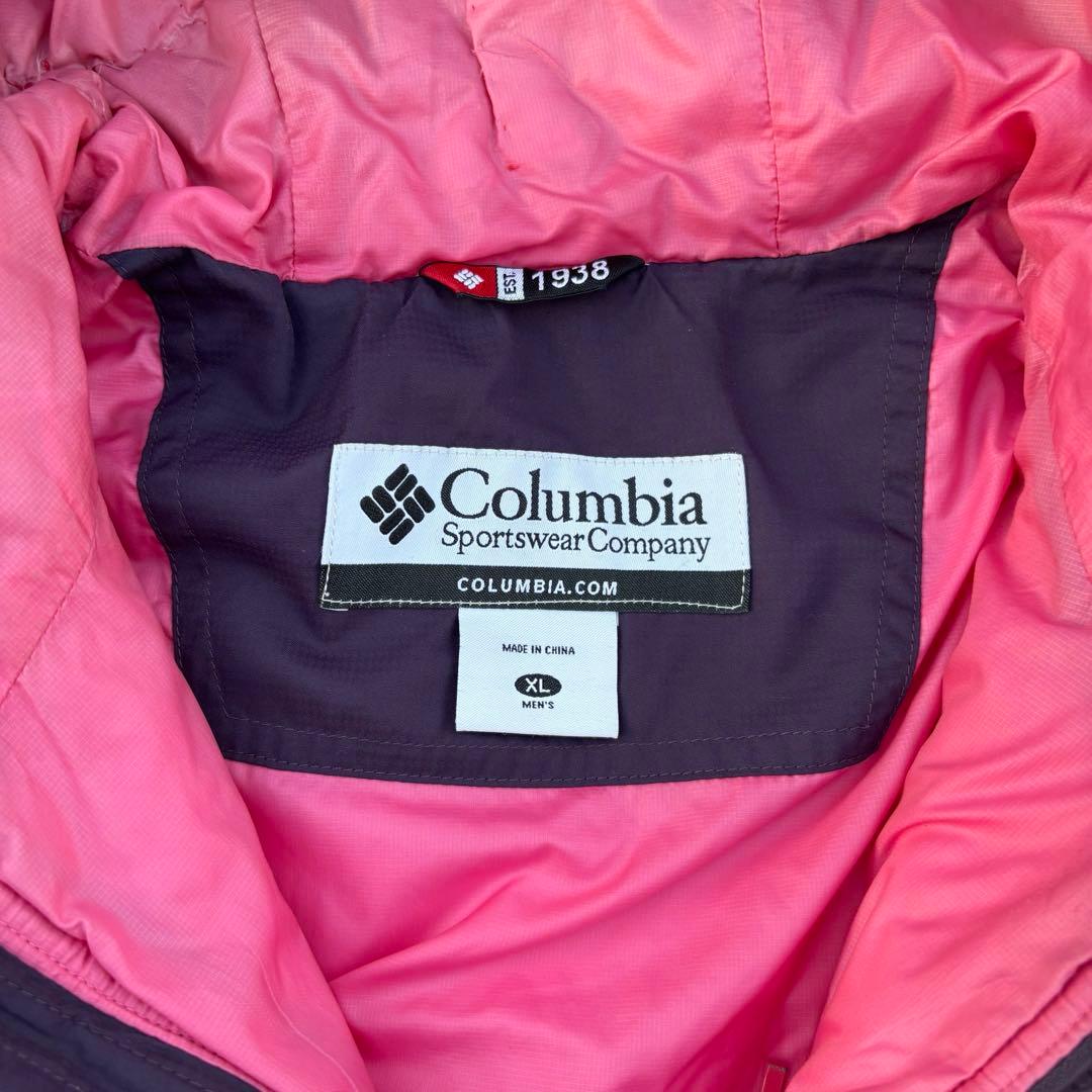 ジャケット・アウター Columbia hooded puffer jacket tech pink