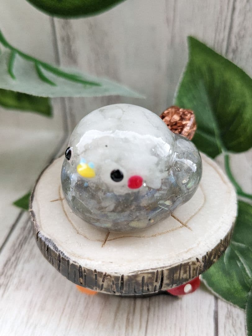 【睦月】①顔付き！かがみもちちゃん形オルゴナイト☆他２点