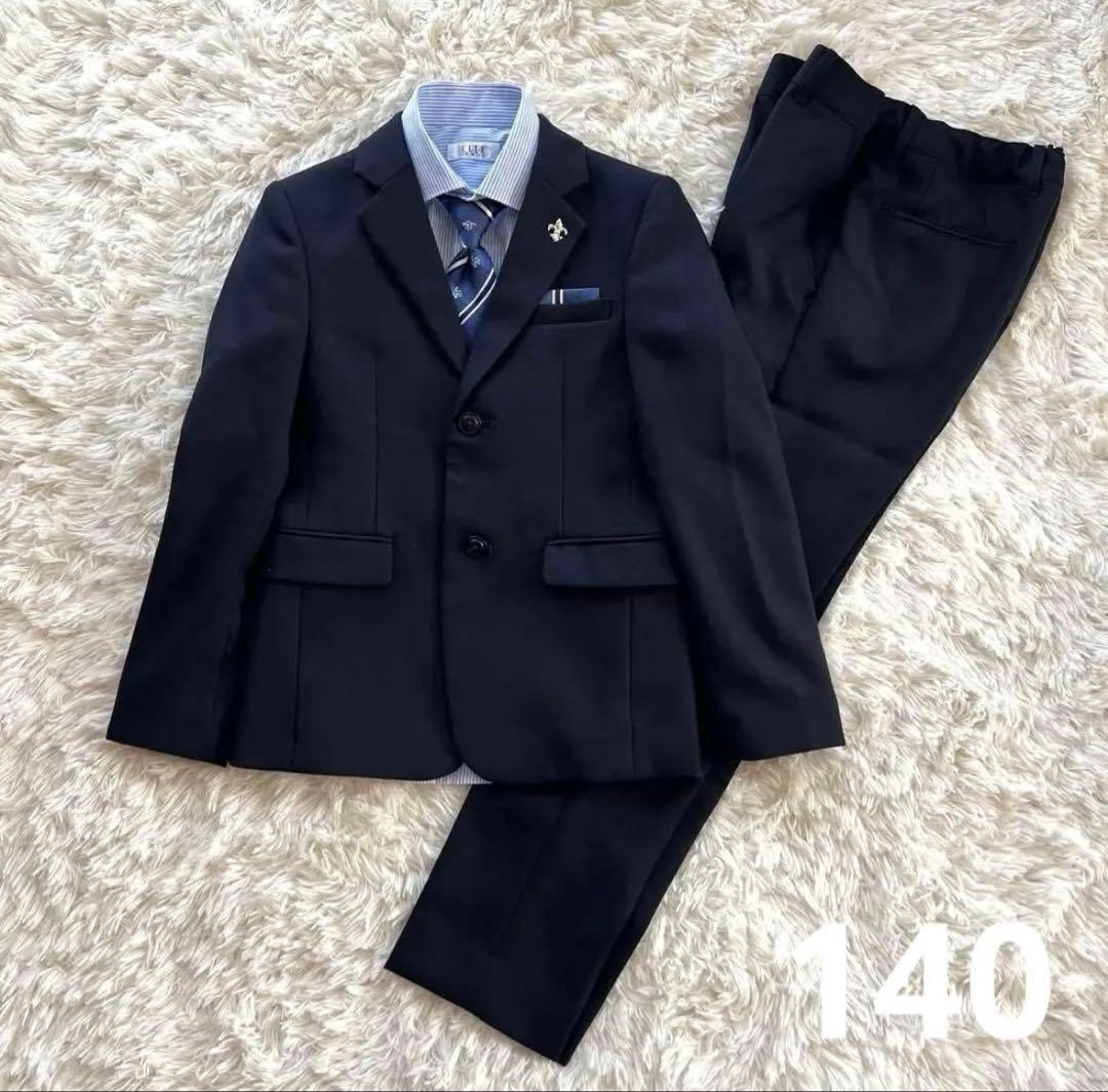 ELLE en'NOIR ネイビー スーツ 140cm