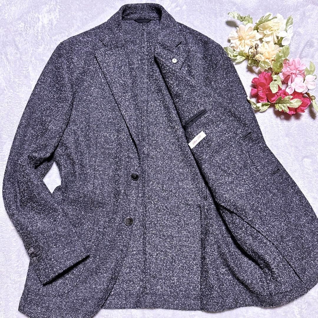 【未使用】L.B.M1911 テーラードジャケット ツイード ヘリンボーン M