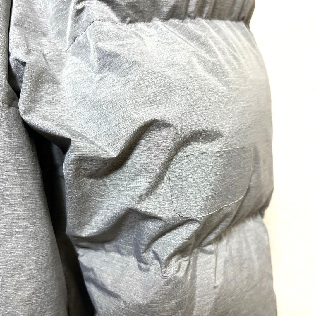 ノースフェイス ロングダウンジャケット メンズM レディースL XL グレー