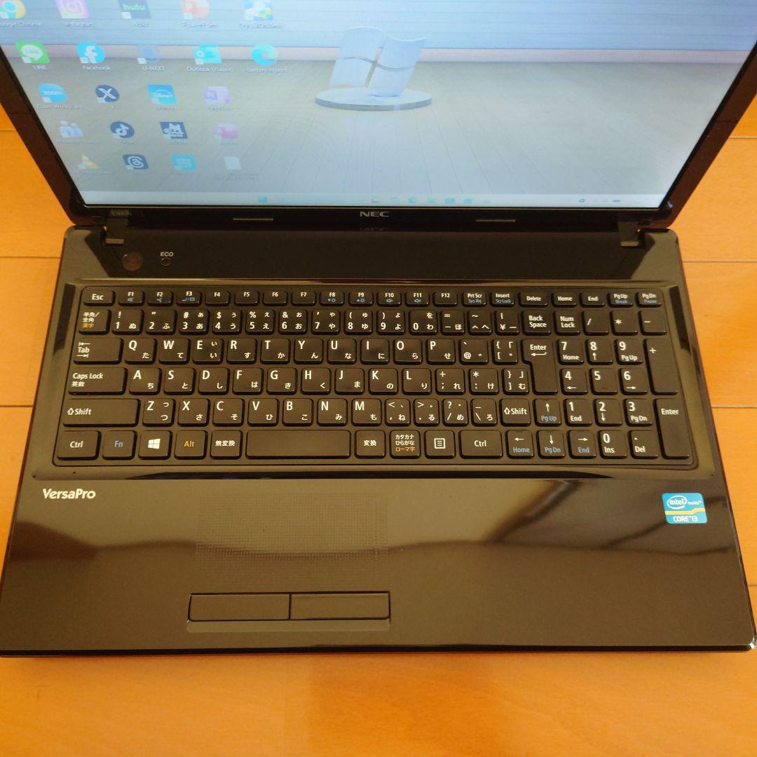 設定済み✨️NEC　VersaPro✨️ブラック✨️Win11/SSD/オフィス