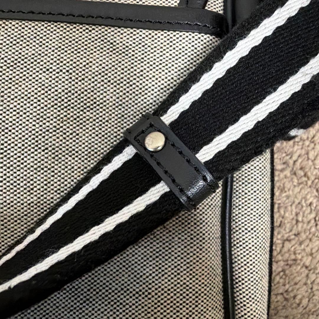 グレー キャンバス ショルダーバッグ