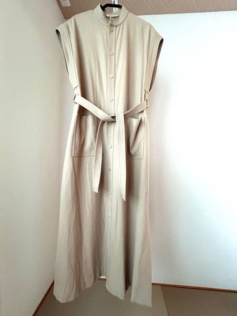 AURALEE オーラリー　フランネルウールワンピース　ジレ