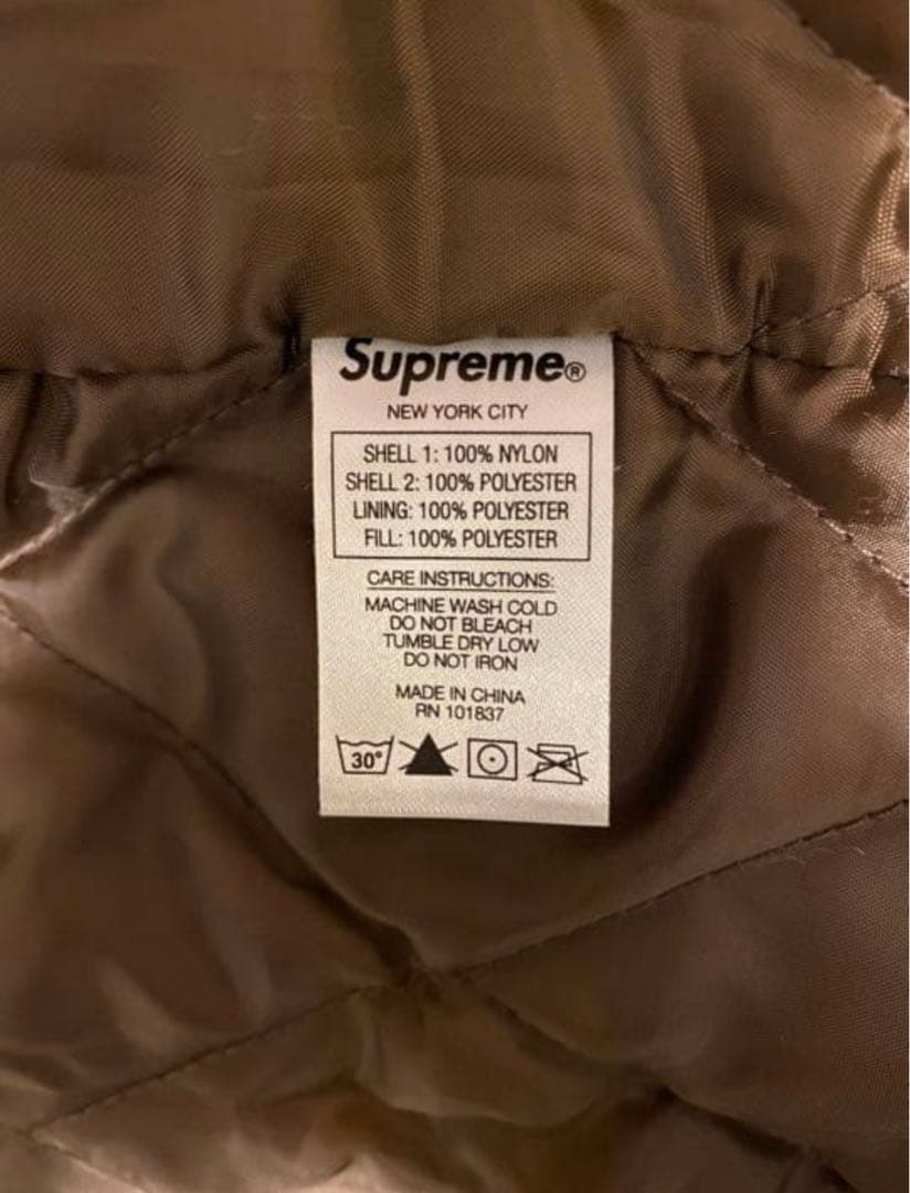 最終値下げ　Supreme sports piping puffy jacket