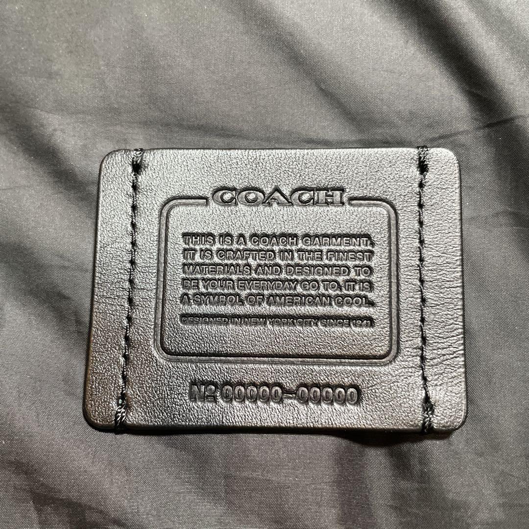 極美品　coach シグネチャー　ダウンベスト　ブラック　黒　L