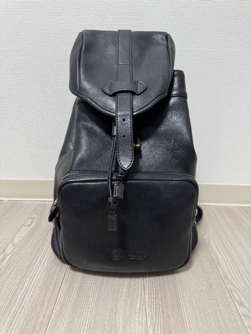 短時間使用　レザー未使用に近い　GANZO 7QS-H レザーリュック　ガンゾ