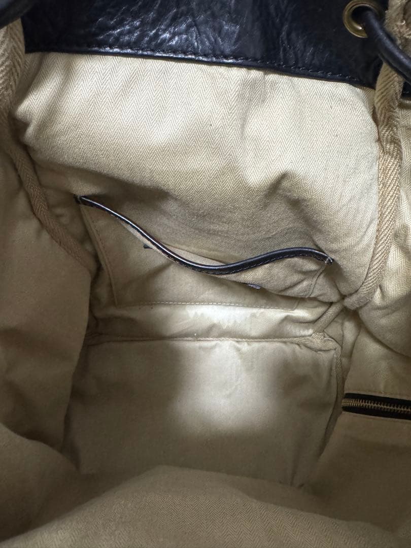 短時間使用　レザー未使用に近い　GANZO 7QS-H レザーリュック　ガンゾ