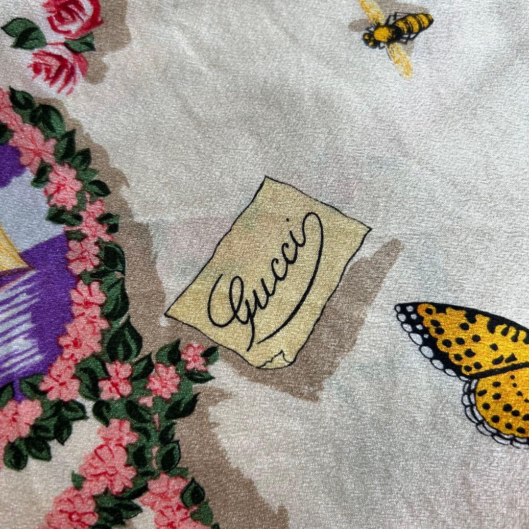 【90s】グッチ ショートパンツ フラワー 総柄 シルク100% トムフォード期