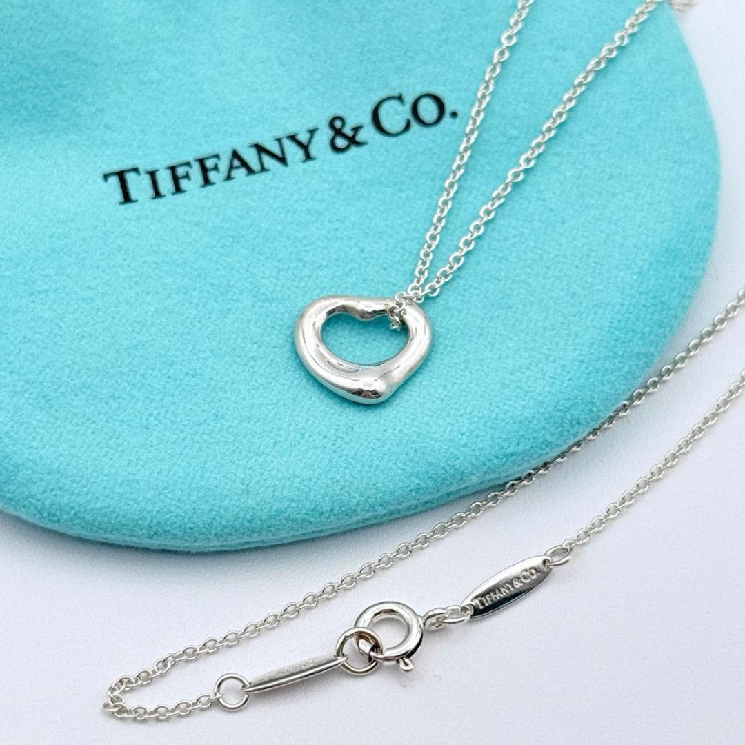 Tiffany オープンハート　XS 11mm シルバーネックレス　925