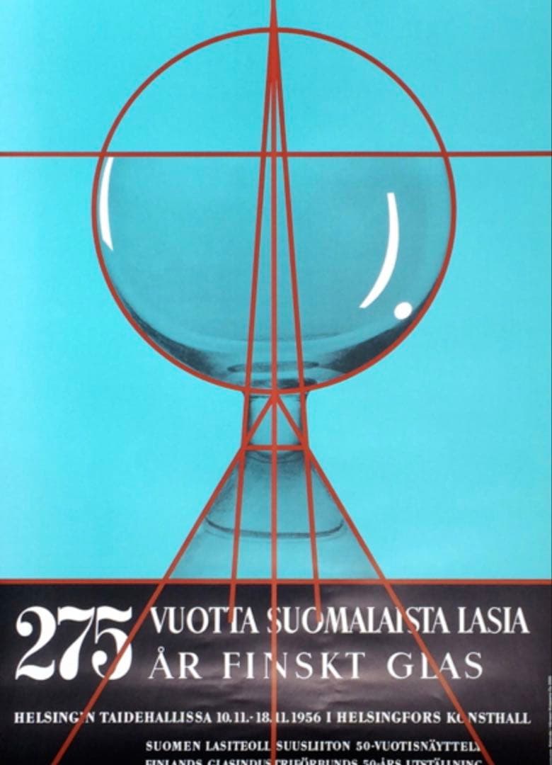 稀少品 北欧 ビンテージ ポスター アート Tapio Wirkkala